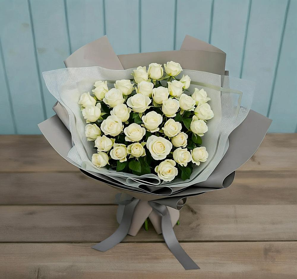 Букет Белоснежная нежность в Абазе