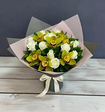 Букет цветов из:  Орхидеи и Розы #REPLACE_PRED# Абазе