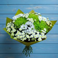 Букет цветов из:  Хризантемы #REPLACE_PRED# Абазе