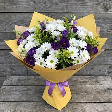 Букет цветов из:  Ирисы, Хризантемы и Ромашки в Абазе