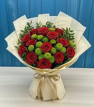 Букет цветов из:  Розы и Хризантемы в Абазе